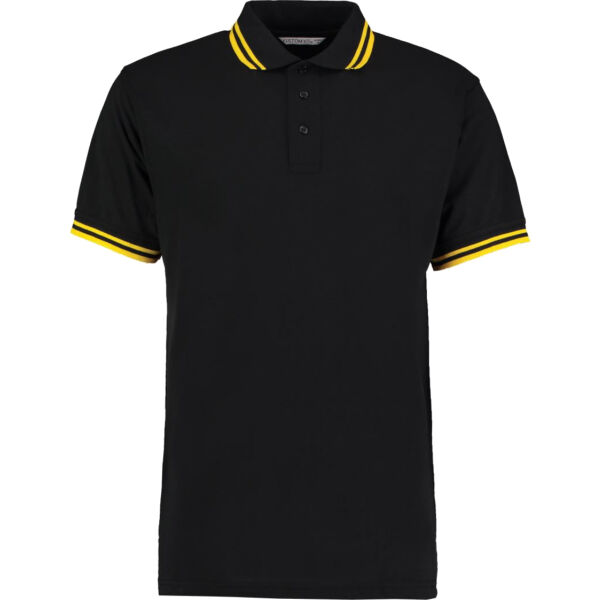 Herren Kontrast Piqué Polo Miniaturansicht