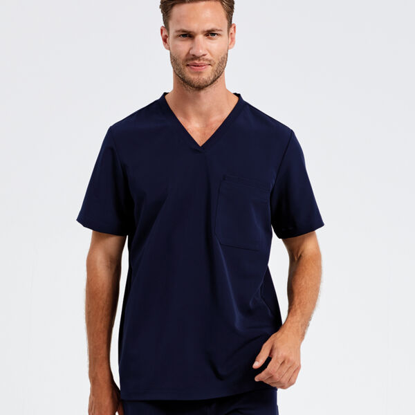 Herren V-Ausschnitt Stretch Kasack Miniaturansicht