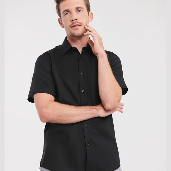 Russell Collection Oxford Hemd kurzarm Miniaturansicht
